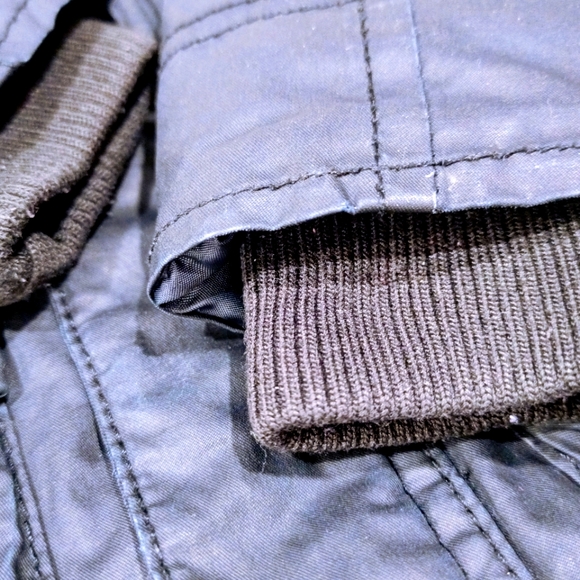 H&M Winter Jacket Boys Black Sherpa lined 3-4y - Picture 4 of 11